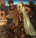 油絵 Edward Burne-Jones_ マーク王とベル・イズー ma1953