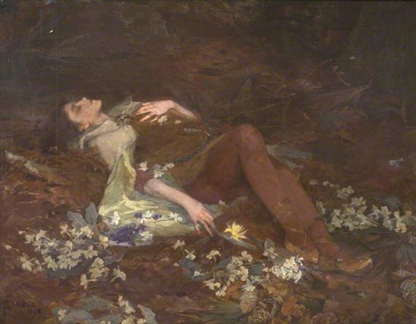 Rakuten - 油絵 Elizabeth Adela Stanhope Forbes_ イモージェン　MA1970