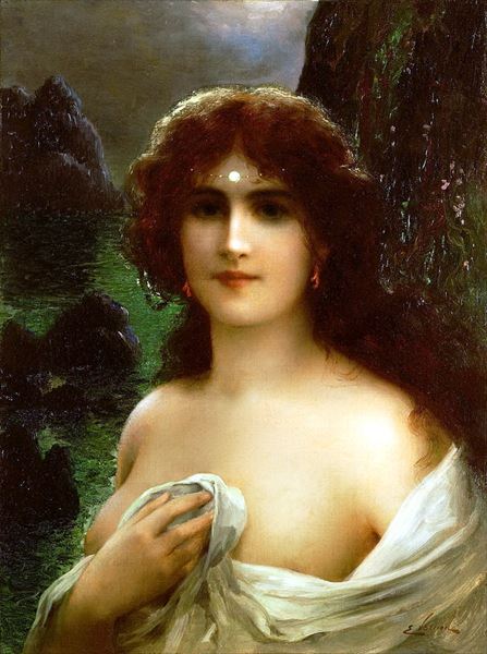 Rakuten - 油絵 Emile Vernon_ 海のニンフ　MA1974