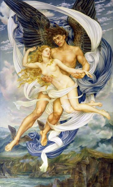 樂天商城 - 油絵 Evelyn de Morgan_ ボレアスとオリチア　MA1989