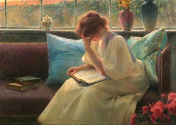Rakuten - 油絵 Franz Dvorak_ 思慮に富んだ読者　MA2019