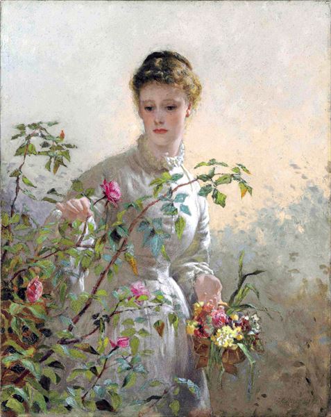 Rakuten - 油絵 George Elgar Hicks_ 夏のブーケット　MA2056