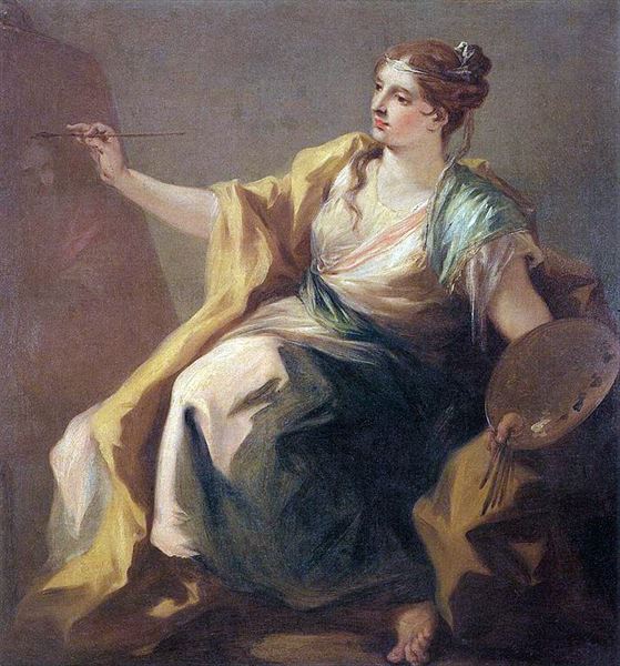 乐天商城 - 油絵 Giovanni Antonio Pellegrini_ 絵画の寓話　MA2080