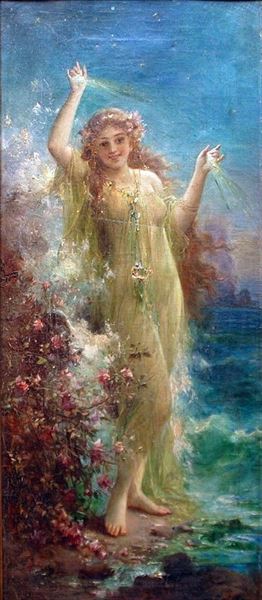 Rakuten - 油絵 Hans Zatzka_ 星空の下でのダンス　MA2117
