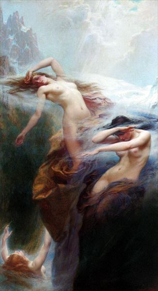 Rakuten - 油絵 Herbert James Draper_ 霧のクリティー　MA2154