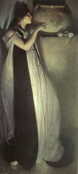 樂天商城 - 油絵 John White Alexander_ イサベルと壺　MA2209