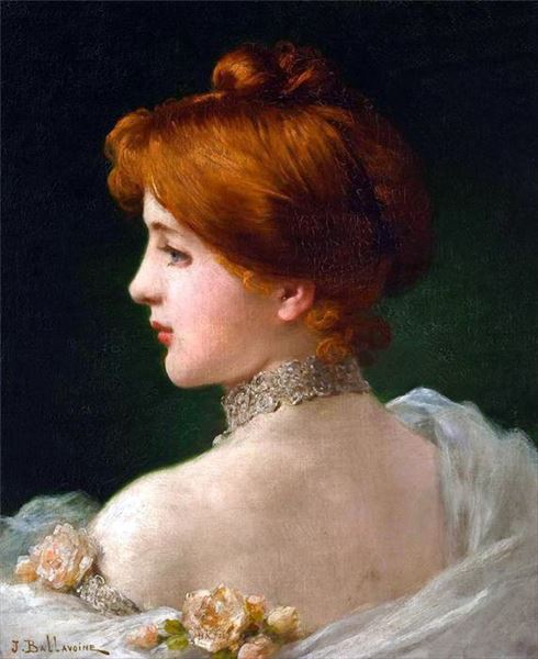 Rakuten - 油絵 Jules Frederic Ballavoine_ 暇な瞬間　MA2234