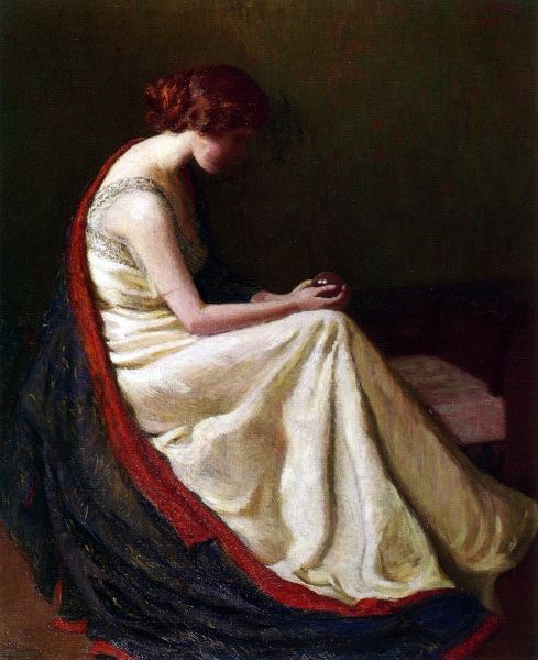 Rakuten - 油絵 Lilla Cabot Perry_クリスタルを見つめる女　MA2252