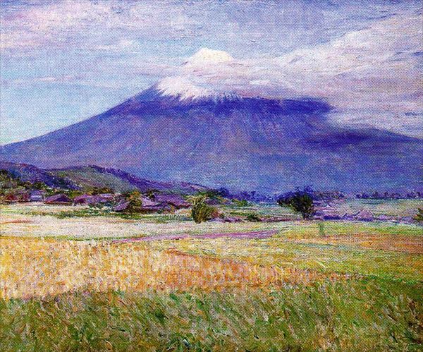 乐天商城 - 油絵 Lilla Cabot Perry_富士山　ma2263