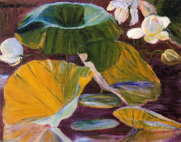 Rakuten - 油絵 Lilla Cabot Perry_蓮の花　ma2264