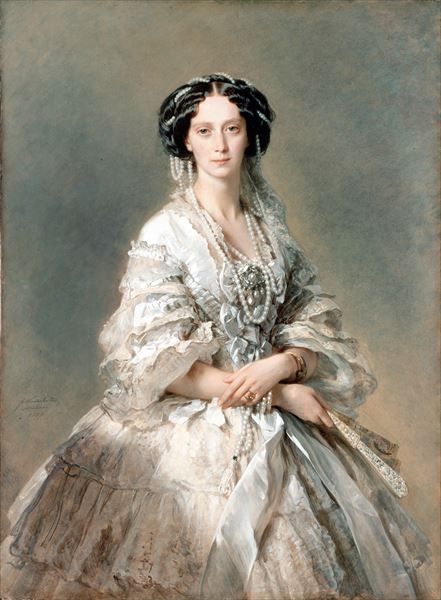 油絵 ヴィンターハルターの名作_ ロシア皇后マリア・アレクサンドロヴナ　MA2843