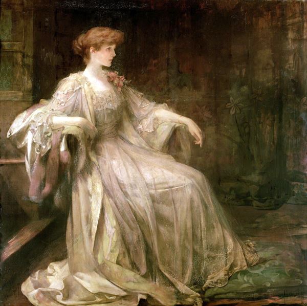 Rakuten - 油絵 Sir James Jebusa Shannon_すみれ色のラトランド公爵夫人　ma2388