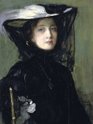 油絵 Sir John Lavery_黒のメアリー　MA2389