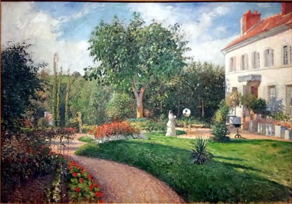 油絵 ピサロ_ ポントワーズ・マチュランの庭　MA2952