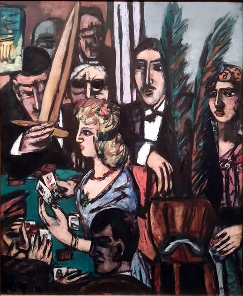 油絵 Max Beckmann_ バカラ　MA2957