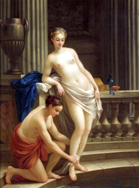 油絵 Joseph-Marie Vien_ギリシャ婦人の水浴　MA2605