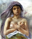 油絵 Lovis Corinth_おぼこ娘　MA2620