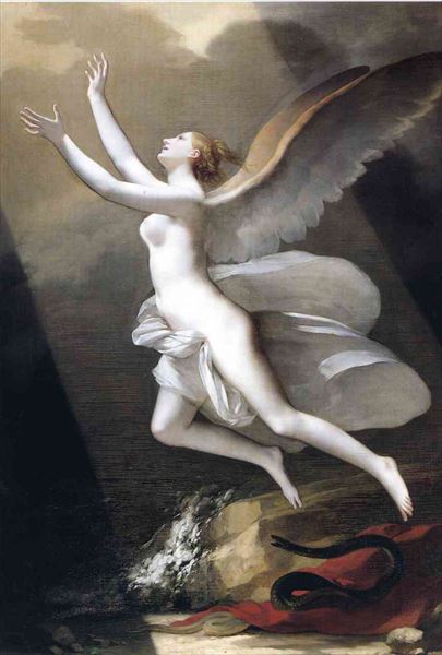 油絵 Pierre-Paul Prud' hon_飛翔　MA2638