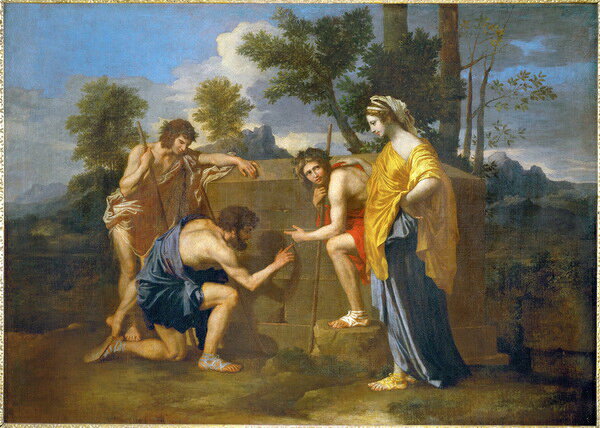Rakuten - 油絵 Nicolas Poussin_ アルカディアの牧人たち　MA3038