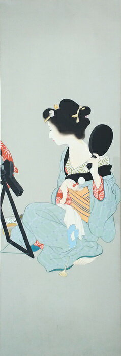 Rakuten - 漆絵　上村松園の名作_化粧の図　nh196