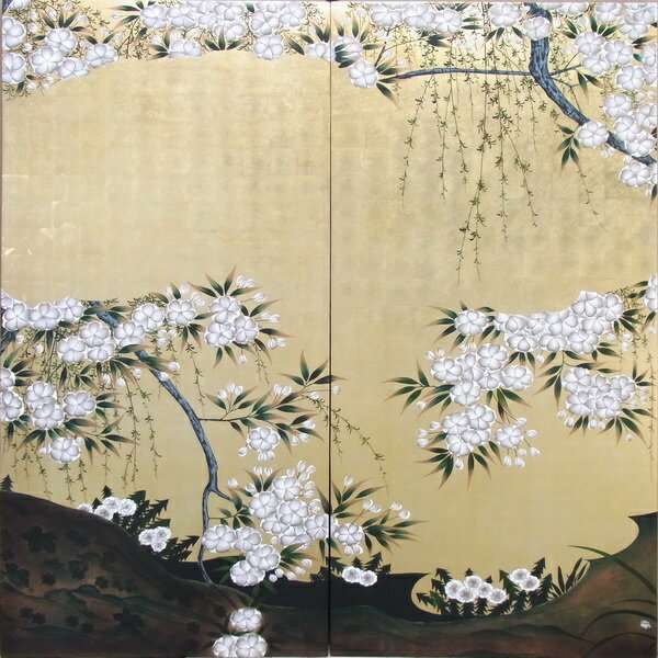 漆絵 長谷川久蔵の名作 桜図 全図 左隻 右隻 絵画制作専門アートユーラシア名画 日本画 絵画 絵画 漆 漆絵 長谷川久蔵の名作 桜図 全図 左隻 右隻 絵画制作専門アートユーラシア名画 日本画 絵画 絵画 漆