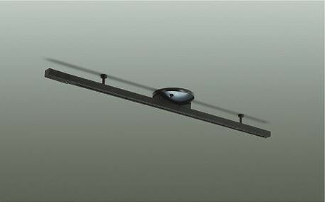 大光電機 スライドタイプ 簡易取付式ダクトレール 1mタイプ 黒 DP42033B