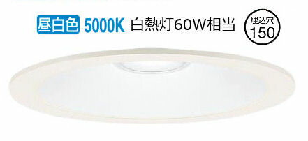 パナソニック 軒下用ダウンライト 60形相当 昼白色 LRD1203NLE1 工事必要