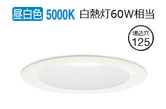 パナソニック ダウンライト XAD1230NCE1(LGD9200+LLD2020MNCE1) 工事必要