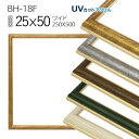 ワイド額縁:BH-18F 長方形 フレーム 25×50(250×500mm) アルミ製
