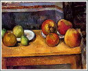 手描き 油絵 模写 複製画 ポール・セザンヌ「りんごと洋梨」 F15(65.2×53.0cm)サイズ 額付き 送料無料