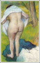 手描き 油絵 複製画 模写 エドガー・ドガ「体を拭く女」 F20(72.7×60.6cm)サイズ 額付き 送料無料