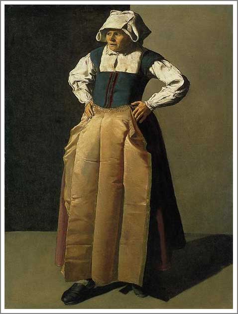 手描き 油絵 模写 複製画 ジョルジュ・ド・ラトゥール「老婆」 F15(65.2×53.0cm)サイズ 額付き 送料無料