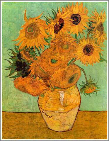 手描き 油絵 複製画 模写 フィンセント・ファン・ゴッホ「12輪のひまわり」 F20(72.7×60.6cm)サイズ 額付き 送料無料