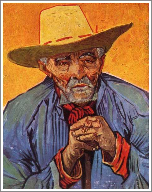 手描き 油絵 複製画 模写 フィンセント・ファン・ゴッホ「パシアンス・エスカリエの肖像」 F20(72.7×60.6cm)サイズ 額付き 送料無料