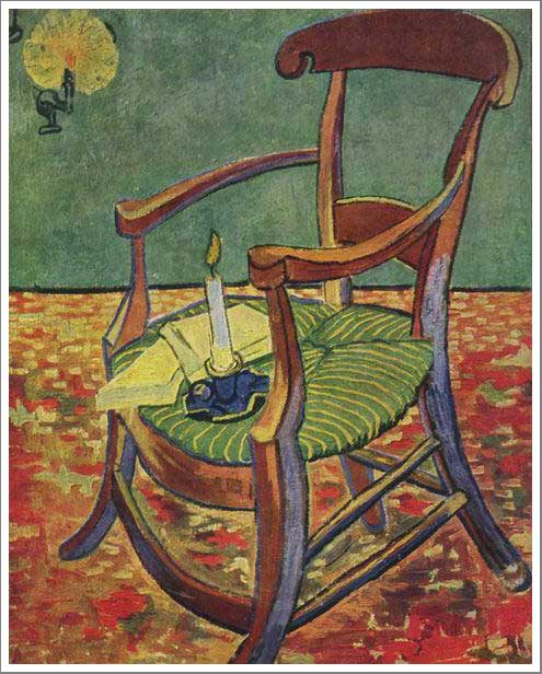 手描き 油絵 複製画 フィンセント・ファン・ゴッホ「ゴーギャンの肘掛け椅子」 F6(41.0×31.8cm)サイズ 額付き 送料無料