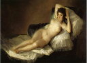 手描き 油絵 複製画 フランシスコ・デ・ゴヤ「裸のマハ」 F8(45.5×38.0cm) サイズ 額付き 送料無料