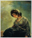 手描き 油絵 複製画 フランシスコ・デ・ゴヤ「ボルドーのミルク売り娘」 F6(41.0×31.8cm)サイズ 額付き 送料無料
