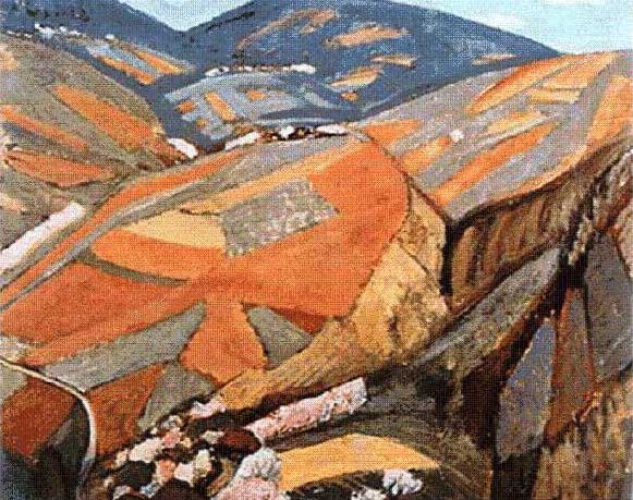 【送料無料】絵画:藤島武二「耕到天」●サイズF20(72.7×60.6cm)●プレゼント・ギフト・風水にも人気な名画の絵画(油絵複製画)オーダーメイド制作◆無料...