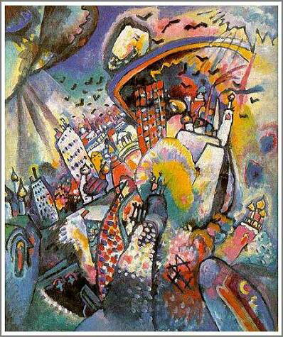 手描き 油絵 模写 複製画 ワシリー・カンディンスキー「Moscow I」 F15(65.2×53.0cm)サイズ プレゼント ギフト 贈り物 名画 オーダーメ...