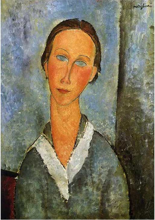 手描き 油絵 複製画 模写 アメデオ・モディリアーニ「セーラー襟の少女」 F20(72.7×60.6cm)サイズ 額付き 送料無料