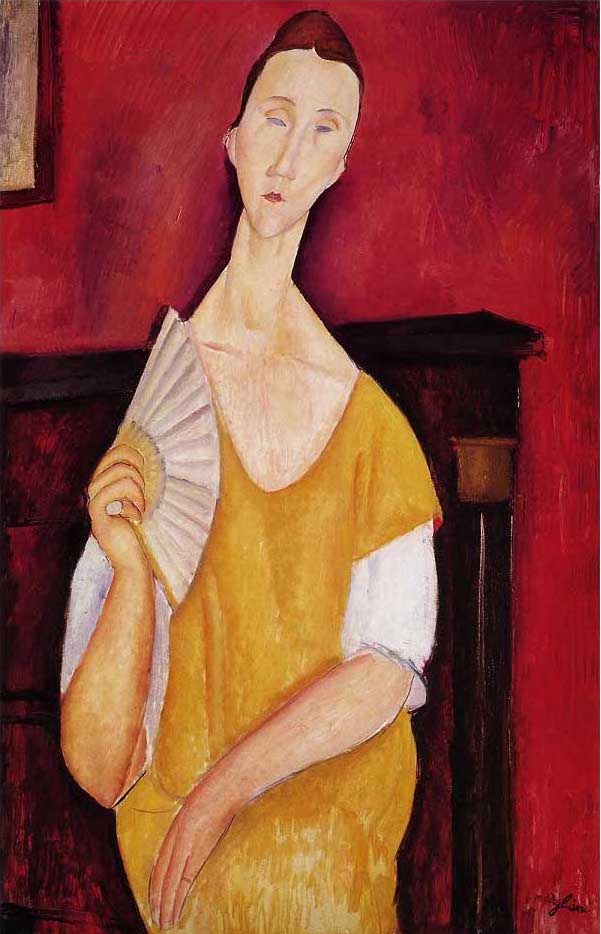 手描き 油絵 模写 複製画 アメデオ・モディリアーニ「ルニア・チェホフスカの肖像」 F15(65.2×53.0cm)サイズ プレゼント ギフト 贈り物 名画 オ...