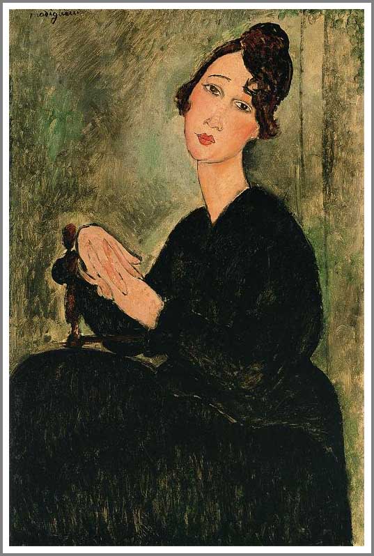 手描き 油絵 複製画 模写 アメデオ・モディリアーニ「デディ・アイデン」 F20(72.7×60.6cm)サイズ 額付き 送料無料