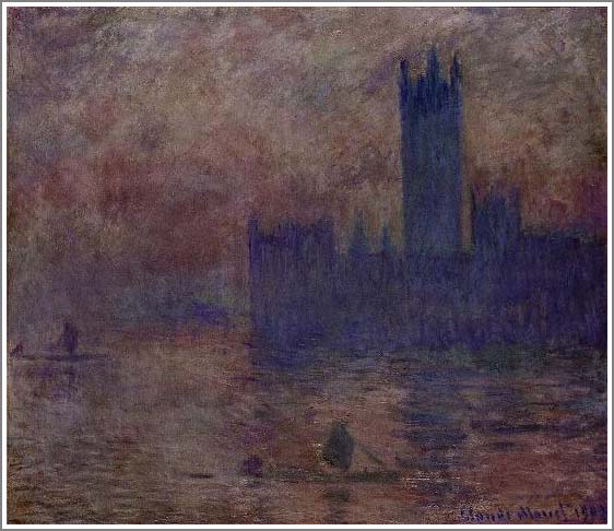 手描き 油絵 模写 複製画 クロード・モネ「ロンドン国会議事堂」 F15(65.2×53.0cm)サイズ プレゼント ギフト 贈り物 名画 オーダーメイド 額付...