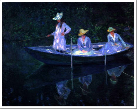 手描き 油絵 模写 複製画 クロード・モネ「ノルヴェジエンヌ号で」 F15(65.2×53.0cm)サイズ プレゼント ギフト 贈り物 名画 オーダーメイド 額...