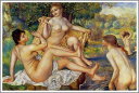 手描き 油絵 複製画 模写 ルノアール(ルノワール)「女性大浴女図」 F20(72.7×60.6cm)サイズ 額付き 送料無料
