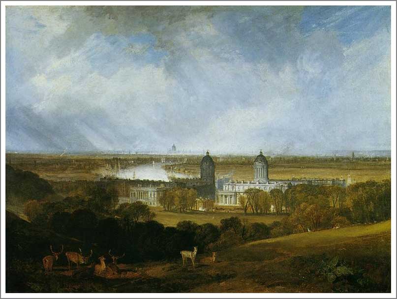 手描き 油絵 模写 複製画 ウィリアム・ターナー「ロンドン」 F15(65.2×53.0cm)サイズ プレゼント ギフト 贈り物 名画 オーダーメイド 額付き