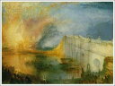 手描き 油絵 複製画ウィリアム・ターナー「国会議事堂の火事　1834年10月16日」 額付き 送料無料