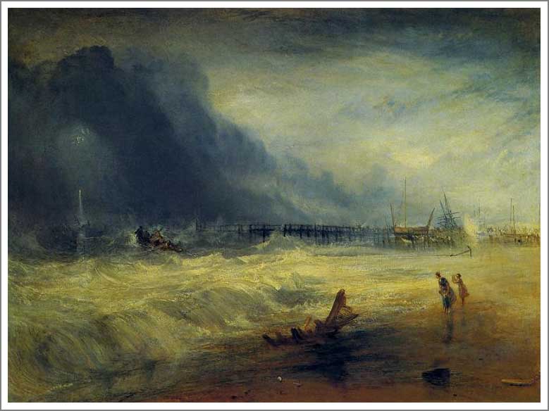 手描き 油絵 模写 複製画 ウィリアム・ターナー「難破船に向かう救命ボートとマンビー装置」 F15(65.2×53.0cm)サイズ プレゼント ギフト 贈り物 ...