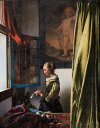 手描き 油絵 複製画 模写 ヨハネス・フェルメール「窓辺で手紙を読む女」 F20(72.7×60.6cm)サイズ 額付き 送料無料
