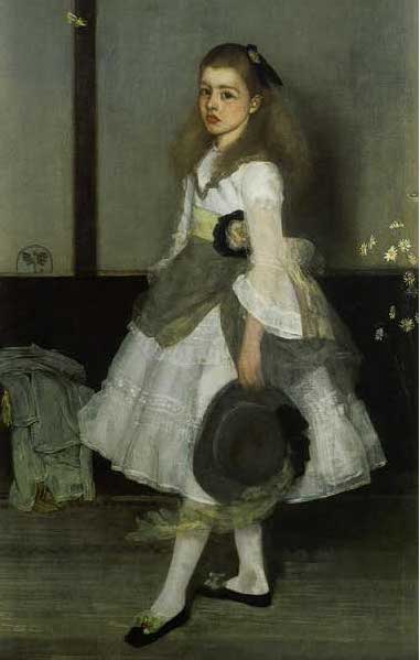 手描き 油絵 模写 複製画 マクニール・ホイッスラー「灰色と緑のハーモニー〜シシリー・アレキサンダー嬢〜」 F15(65.2×53.0cm)サイズ プレゼント ...